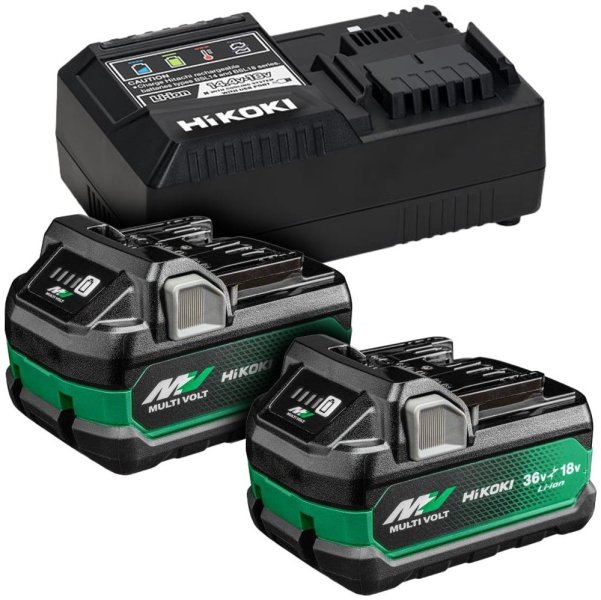 HiKOKI UC18YSL3 WHZ startovací set nabíječka + 2x baterie BSL36A18X LiIon 36/18V 2,5/5Ah