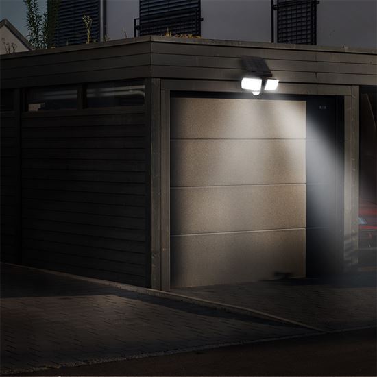 SOLIGHT WO772 LED solární osvětlení se senzorem, 8W, 600lm, Li-on, černá Obrázek