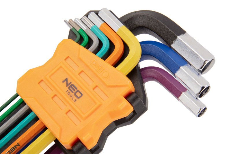 NEO TOOLS sada imbus klíčů 1,5-10 9 dílů barevná 09-512 Obrázek