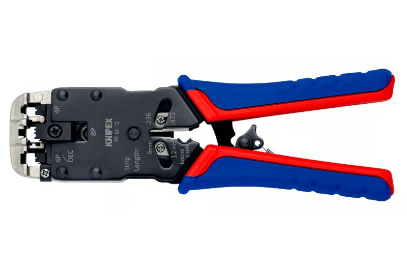 KNIPEX 975112 lisovací kleště pro konektory Western 200mm