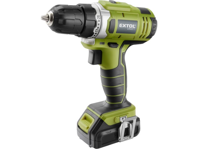 EXTOL CRAFT 422800 vrtací aku šroubovák 12V LiIon s nářadím, sada 46ks Obrázek