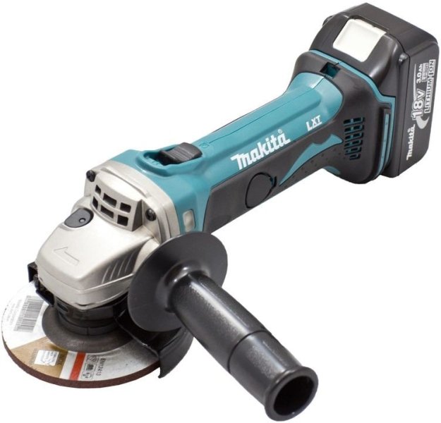 MAKITA DGA452RTJ aku úhlová bruska 115mm 18V LiIon 2x 5Ah Makpac Obrázek