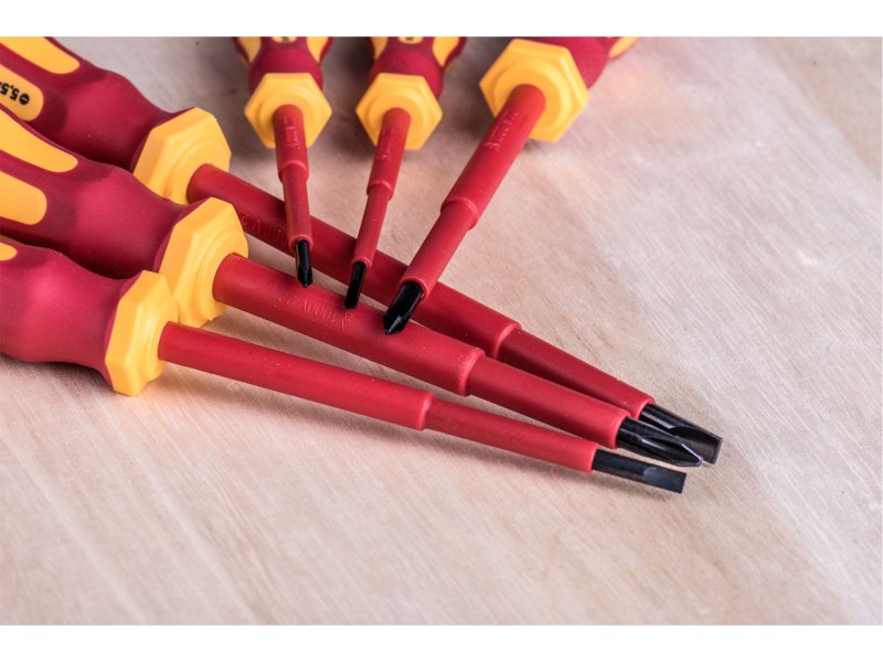 EXTOL PREMIUM 53087 sada elektrikářských izolovaných šroubováků se zkoušečkou, 7ks CrV Obrázek