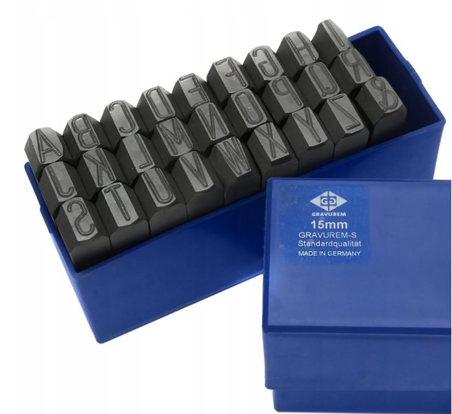 BETA razidla ABECEDA+& 15mm GRAVUREM-S