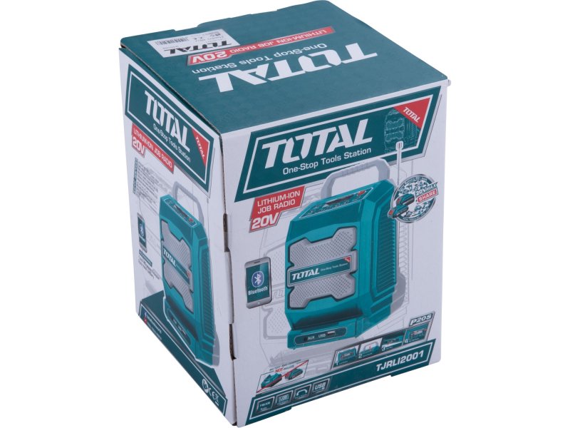 TOTAL TJRLI2001 dílenské aku rádio Bluetooth 20V LiIon industrial, P20S Obrázek