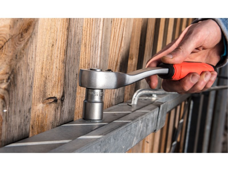 EXTOL PREMIUM 8816456 ráčna 1/2" prohnutá 45 zubů CrV Obrázek