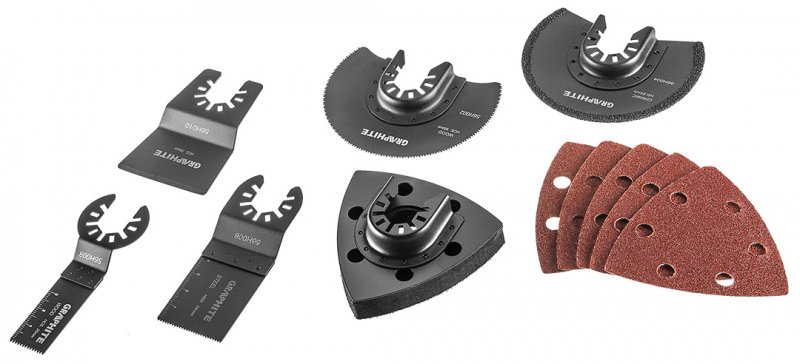 GRAPHITE 59G020 multifunkční oscilační bruska s příslušenstvím Obrázek