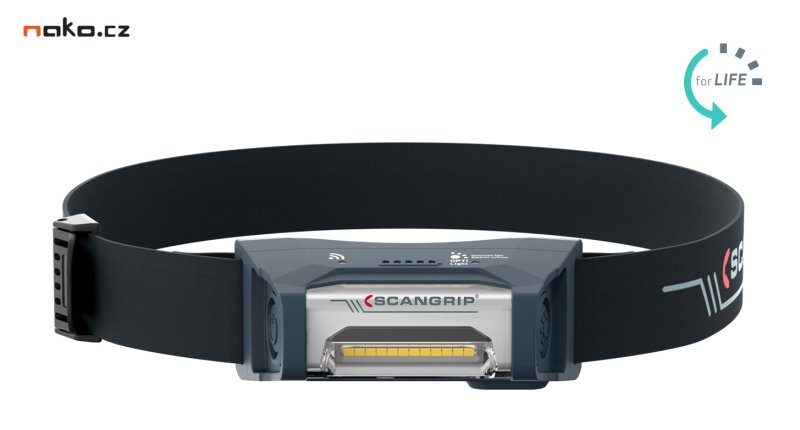 SCANGRIP I-VIEW - FOR LIFE dobíjecí čelová LED svítilna se senzorem 03.6212 Obrázek