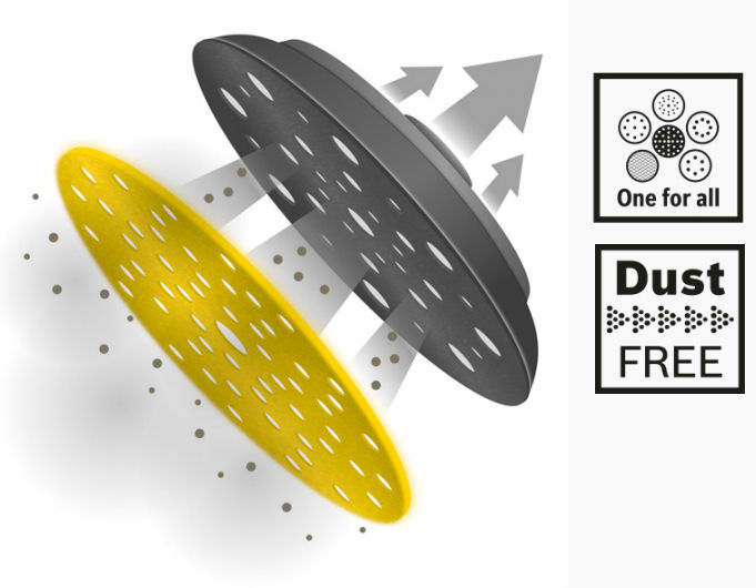 BOSCH 2608900007 podložný talíř na suchý zip střední tvrdost MEDIUM 150mm Obrázek