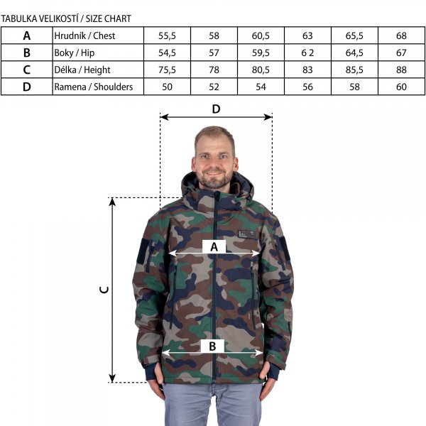 NAREX Camouflage CHJ-M SET vyhřívaná bunda + powerbanka PWB 10, 65406038 Obrázek