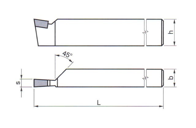 Nůž soustružnický 3730, 25x16/K10 zapichovací, pravý Obrázek