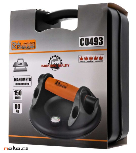 RICHMANN PC0493 přísavka vakuová s manometrem 150mm 80kg Obrázek