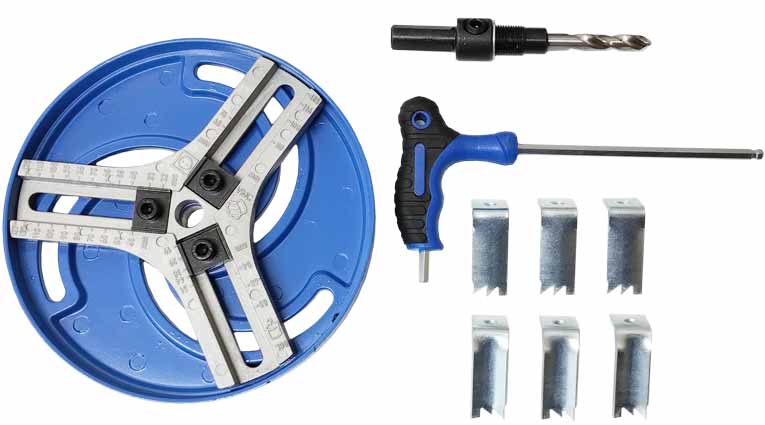 MAGG 050016 korunka vykružovací nastavitelná do dřeva a plastů 3 břitá, 19-130mm Obrázek