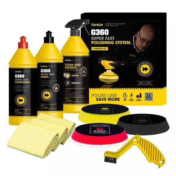 FARÉCLA KT3018 leštící set super Fast System Complete Kit G360 (66254423797) Obrázek