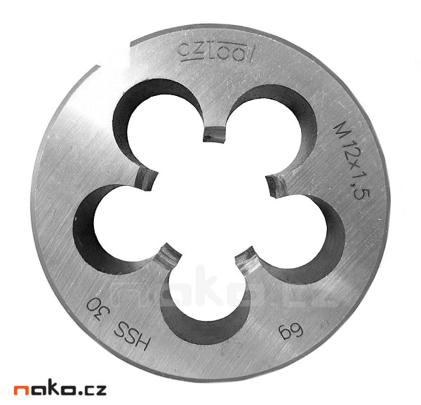 Závitová kruhová čelist 223210 M12x1,5 /240 121/HSS, 6g Obrázek