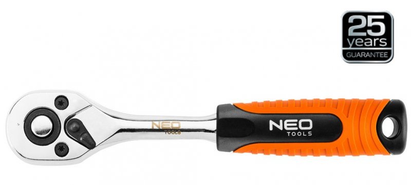 NEO TOOLS 08-521 ráčna 1/2" s pojistkou a přepínací páčkou 45z Obrázek