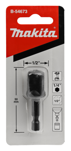 MAKITA B-54673 redukce z 1/4" šestihran na 1/2" čtyřhran Obrázek