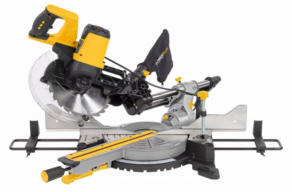 POWERPLUS POWX075740DB pokosová pila s oboustranným náklonem 254mm Obrázek