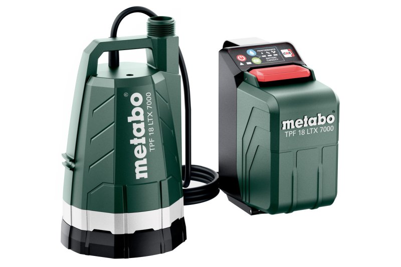 METABO TPF 18 LTX 7000 ponorné AKU čerpadlo do nádrží a bazénů 601748850, bez aku