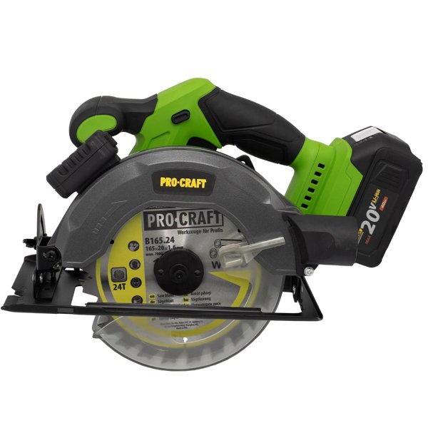 PROCRAFT PCA28 kotoučová aku pila 165mm bezuhlíková LiIon 20V, bez aku (PCA28BB) Obrázek