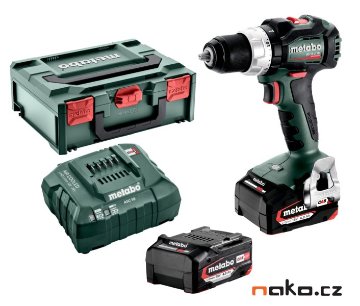 METABO BS 18 LT BL bezuhlíková aku vrtačka 2x4,0 Ah 602325500