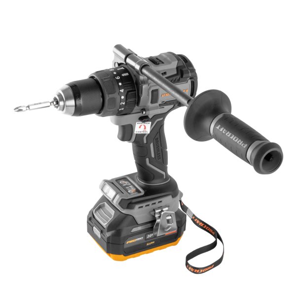 PROCRAFT CD20B-1b-c bezuhlíkový aku příklepový šroubovák 20V/1x4,0Ah