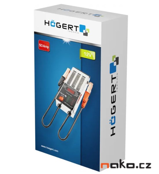 HOGERT HT8G620 digitální tester 12V autobaterií a alternatoru a startéru Obrázek
