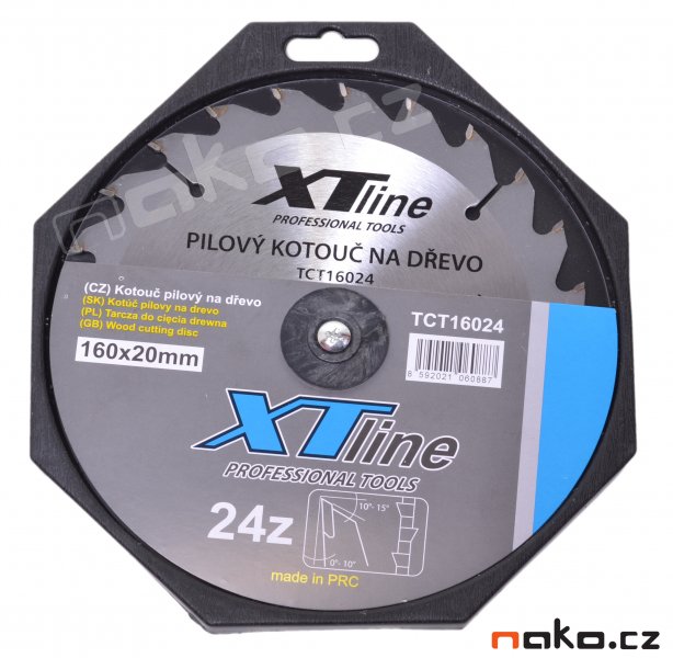 XTline pilový kotouč 160x2.6x20 24WZ TCT16024