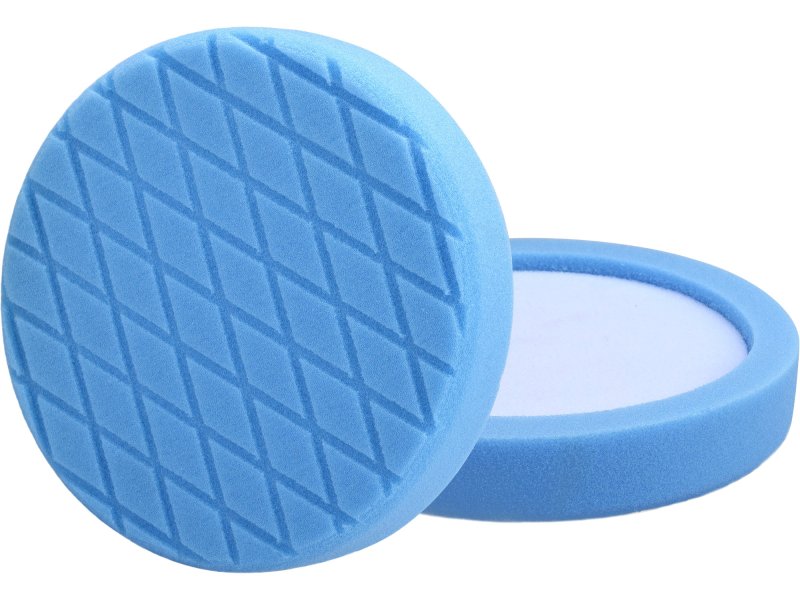 EXTOL PREMIUM 8804536 kotouč leštící pěnový T60 modrý 180x35mm suchý zip 15mm, drážkovaný