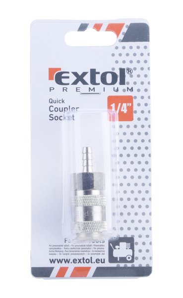 EXTOL PREMIUM 8865117 rychlospojka vzduchová se vsuvkou 6mm do hadice