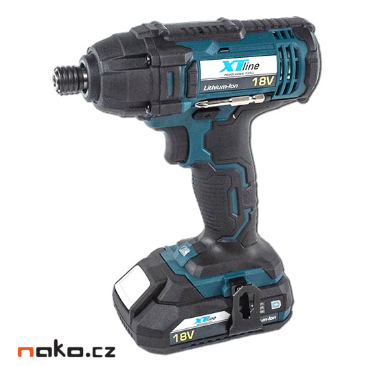 XTline XT102760 aku rázový utahovák 1/4" 18V LiIon 1x2Ah Obrázek