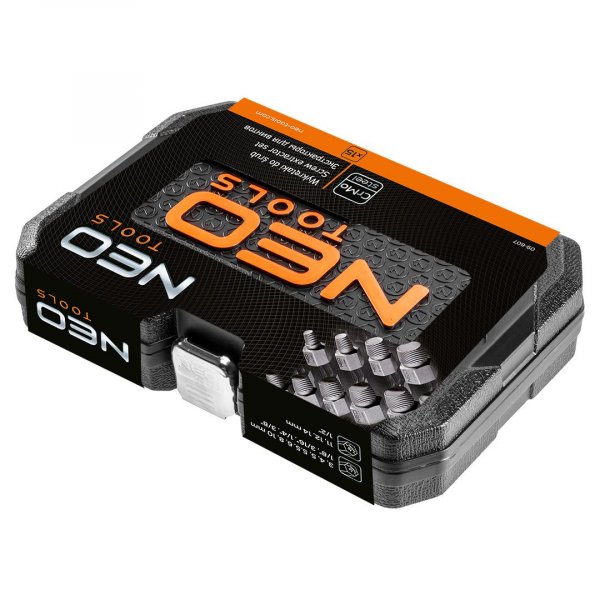 NEO TOOLS 09-607 sada vytahováků zalomených šroubů 15ks CrMo Obrázek