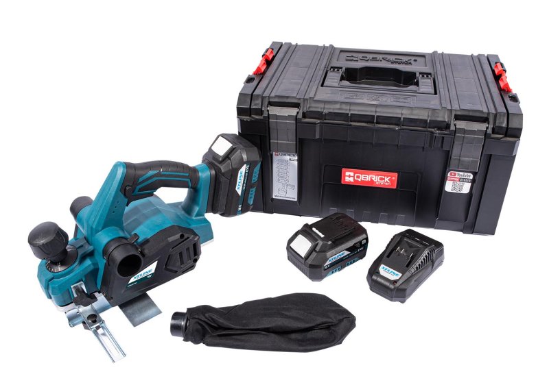 XTline XT102750-2B5B aku hoblík 82mm 18V LiIon 2x 5Ah v kufru Obrázek