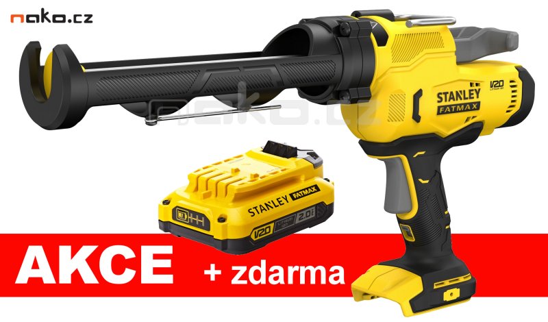 STANLEY SFMCE600B-XJ aku vytlačovací pistole 18V LiIon V20 Obrázek
