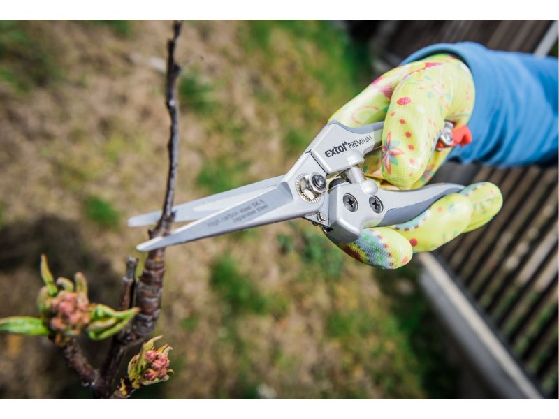 EXTOL PREMIUM rukavice zahradní nylonové polomáčené v nitrilu 9", 8856671 Obrázek