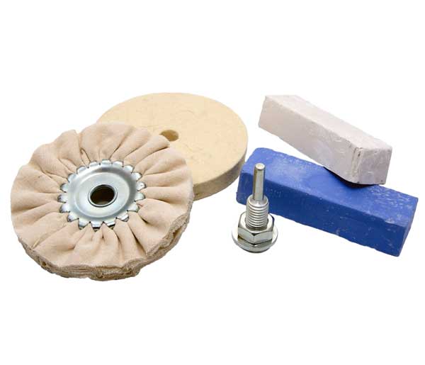 MAGG BL93SET leštící hobby sada, 2x kotouč 2x leštící pasta, stopka Obrázek