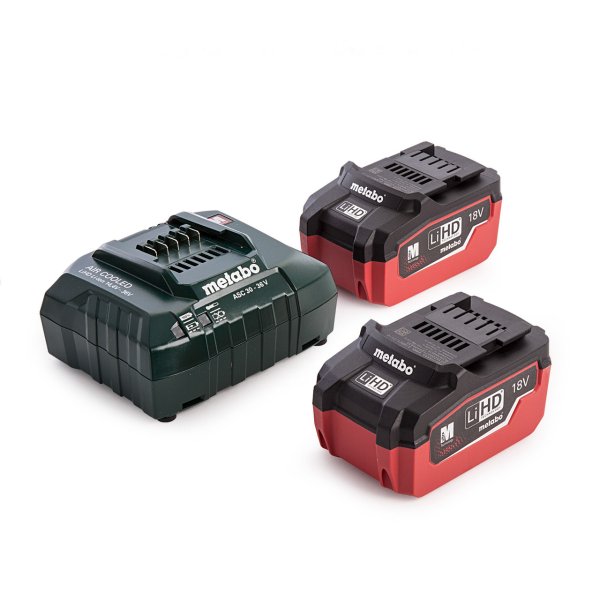 METABO Basic set 18V LiHD 2 x 5,5Ah baterie a nabíječka 685122000 - ORIGINÁL
