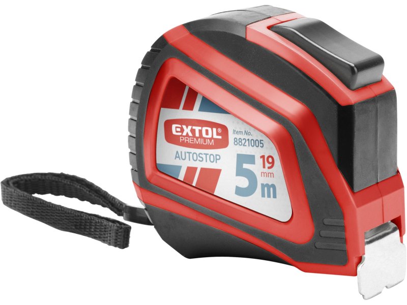 EXTOL PREMIUM 8821005 metr svinovací 5m š. pásku 19mm Obrázek