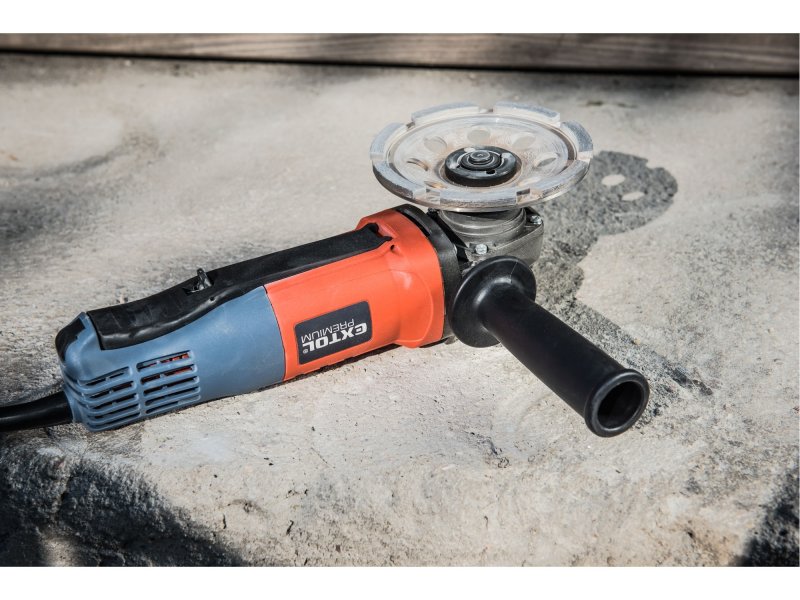 EXTOL PREMIUM 8892025 bruska úhlová s pádlovým vypínačem, 125mm, 900W Obrázek