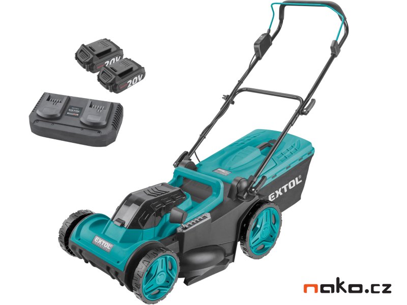 EXTOL INDUSTRIAL 8791902 aku sekačka 43cm BRUSHLESS SHARE20V LiIon 2x 2Ah