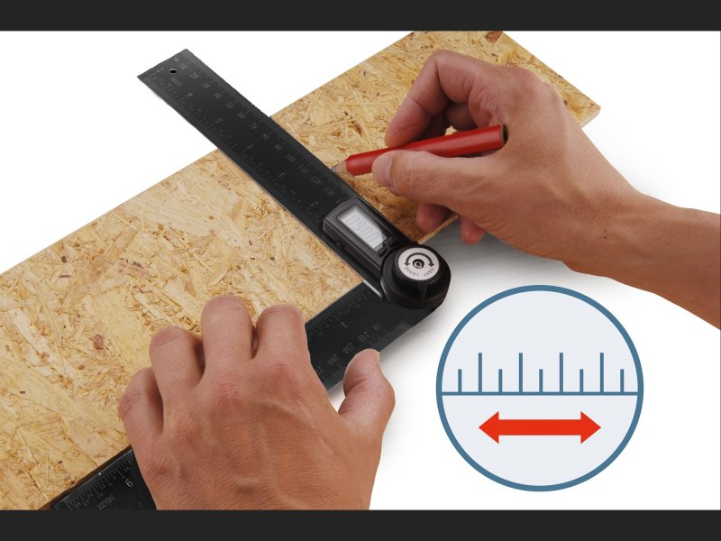 EXTOL PREMIUM úhloměr digitální 200mm 8823510 Obrázek