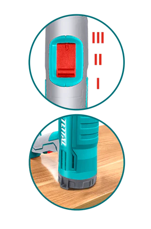 TOTAL TB20056 pistole horkovzdušná s LCD displejem 2000W, industrial Obrázek