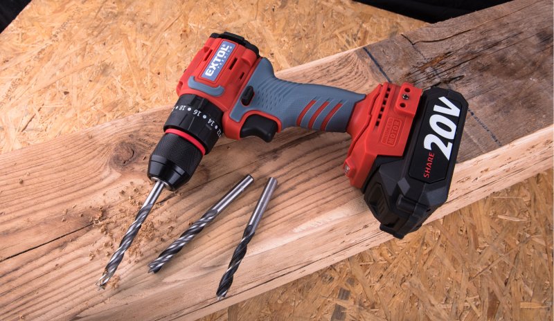 EXTOL PREMIUM 8891807 příklepová bezuhlíková aku vrtačka 20V LiIon SHARE20V bez aku Obrázek