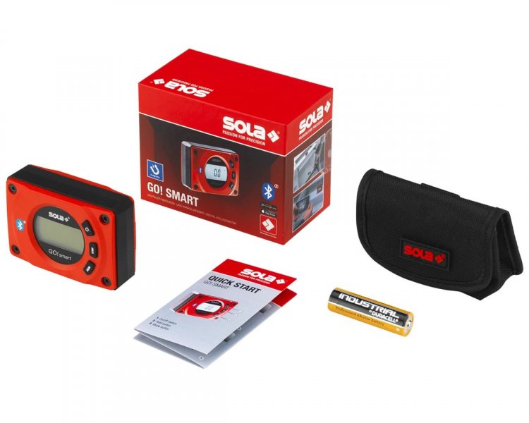 SOLA - GO! SMART digitalní vodováha - sklonoměr Bluetooth, 80mm, 01483001 Obrázek