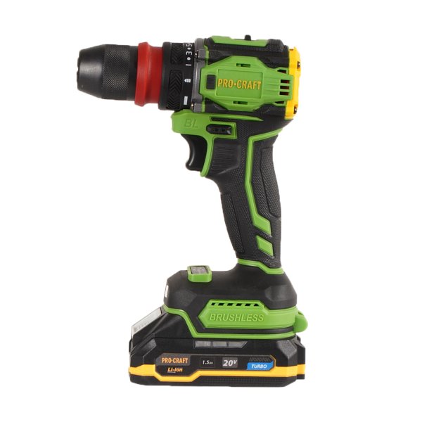 PROCRAFT PA18ProDFR vrtací aku šroubovák bezuhlíkový 20V 1x 1,5Ah LiIon PA18Pro DFR-1B-C Obrázek