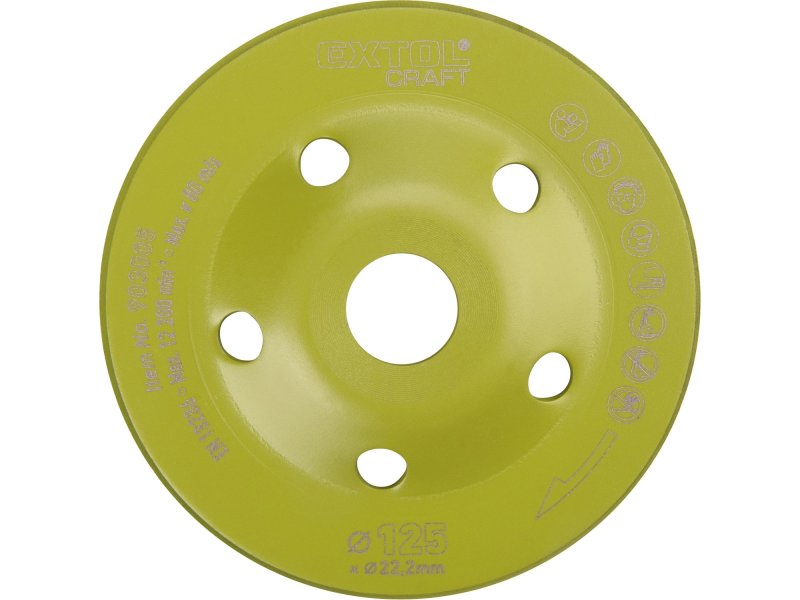 EXTOL CRAFT 903005 diamantový brusný kotouč lamelový 125mm Obrázek