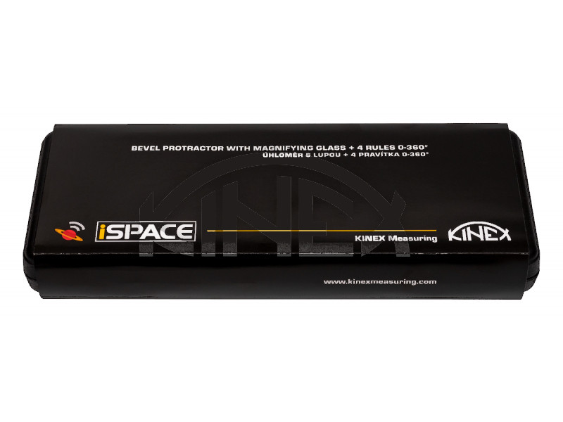 KINEX 251624 úhloměr s lupou a pravítky 80, 150, 195, 300mm 1093 Obrázek