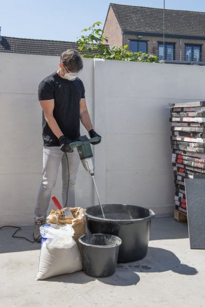 POWERPLUS POWP6040 PRO POWER míchadlo stavebních směsí 1800W Obrázek