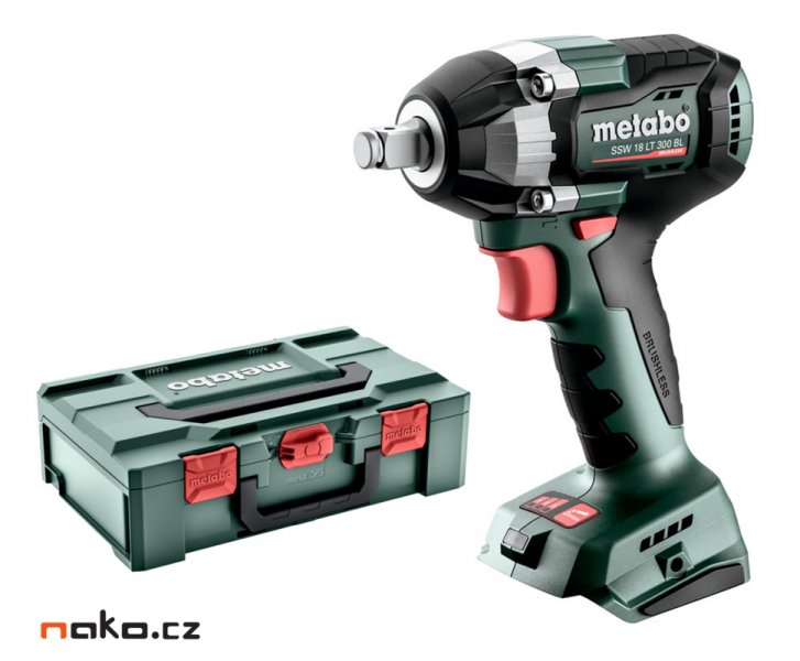 METABO SSW 18 LT 300 BL aku rázový utahovák 1/2" bez baterií v kufru Metabox 602398840 Obrázek