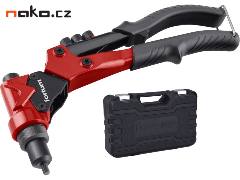 EXTOL PREMIUM 4770628 kleště nýtovací otočné COMBO pro matice M3-M6 a nýty 2,4-4,8mm